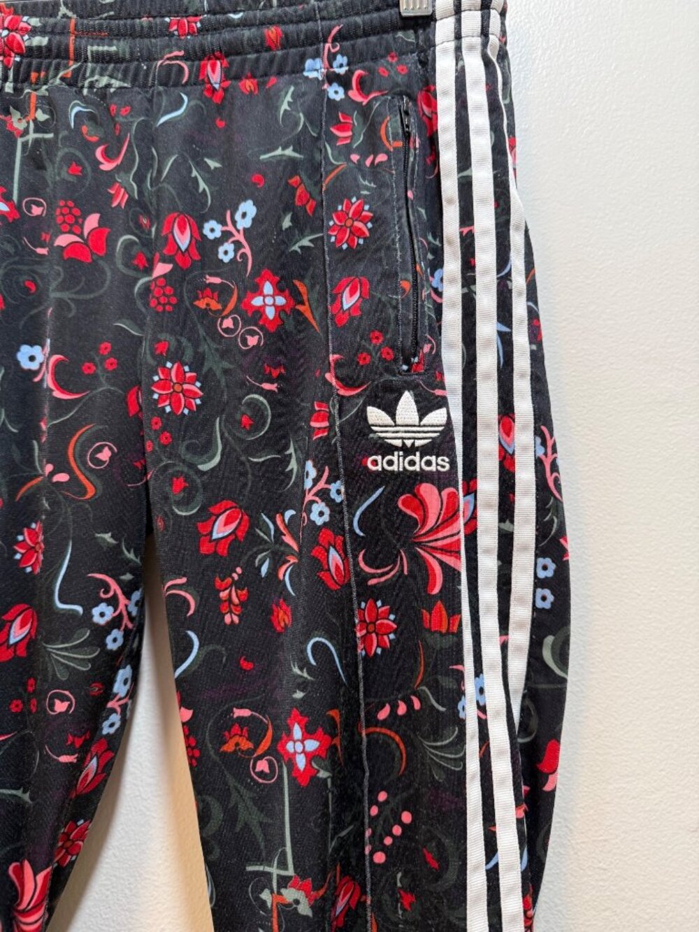 Adidas Originals Moscow Floral Russian Folk Art Rare Trefoil Track Pants XS - Picture 6 of 8